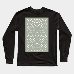 Geometric green dots pattern Long Sleeve T-Shirt